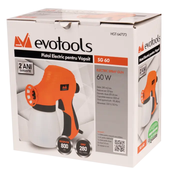 Pistol Electric pentru Vopsit SG60 EvoTools [2]