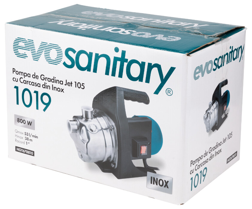 Pompa de suprafata / Gradina Jet 105 cu Carcasa din Inox 1019 - Putere 800 W [2]