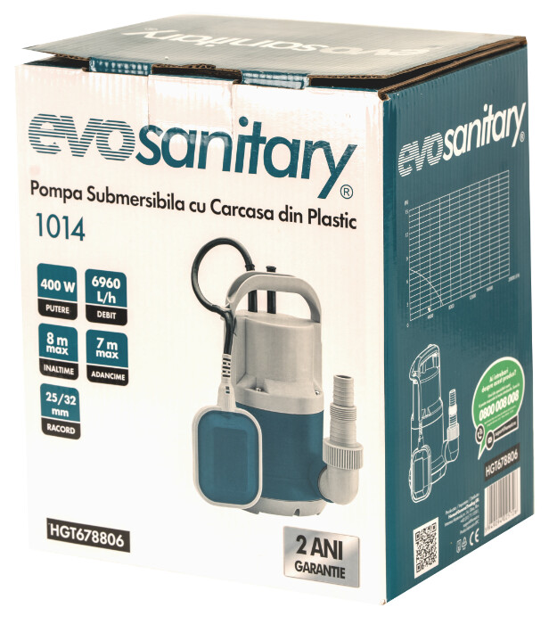 Pompa Submersibila cu Carcasa din Plastic 1014 - Putere 400 W [2]