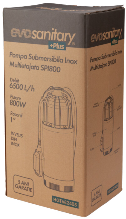 Pompa Submersibila Inox Multietajata SPI800 Evosanitary PLUS [1]