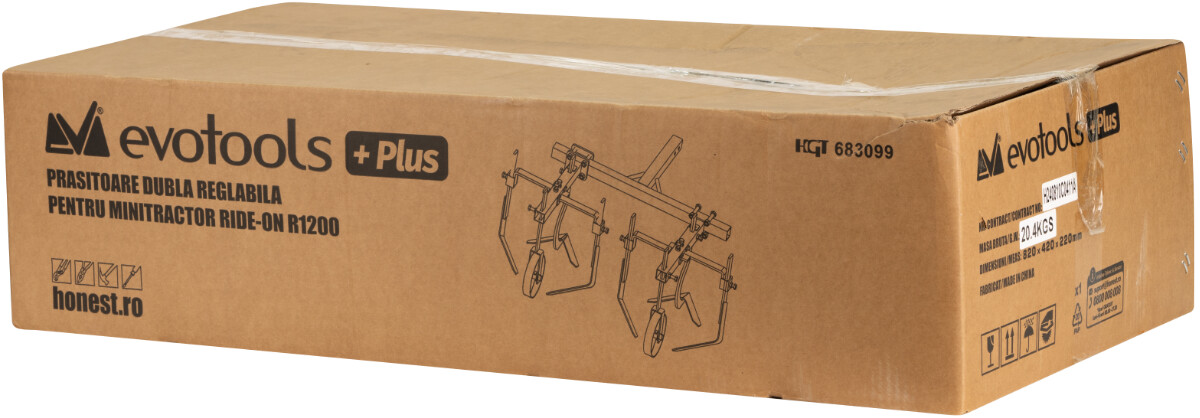 Prasitoare Dubla Reglabila pentru Minitractor Ride-On R1200 [1]