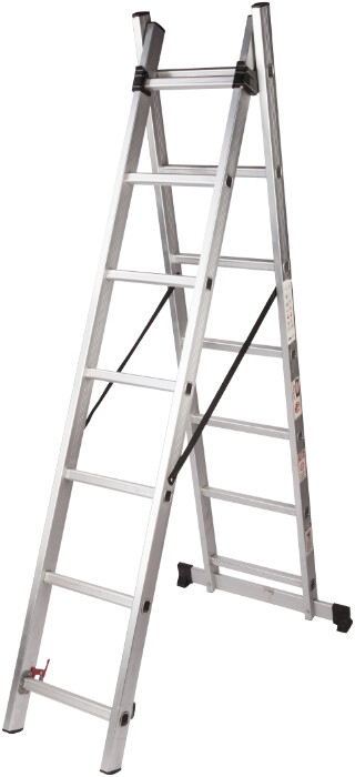 Scari, platforme si schele - Scara Aluminiu EvoTools - Nr. Trepte 10 Nr. Tronsoane 2