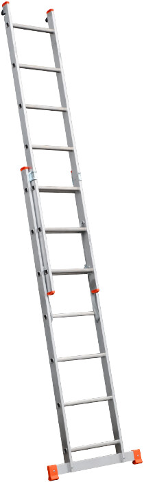 Scara Aluminiu EvoTools +Plus - Nr. Trepte 9 Nr. Tronsoane 2 [4]