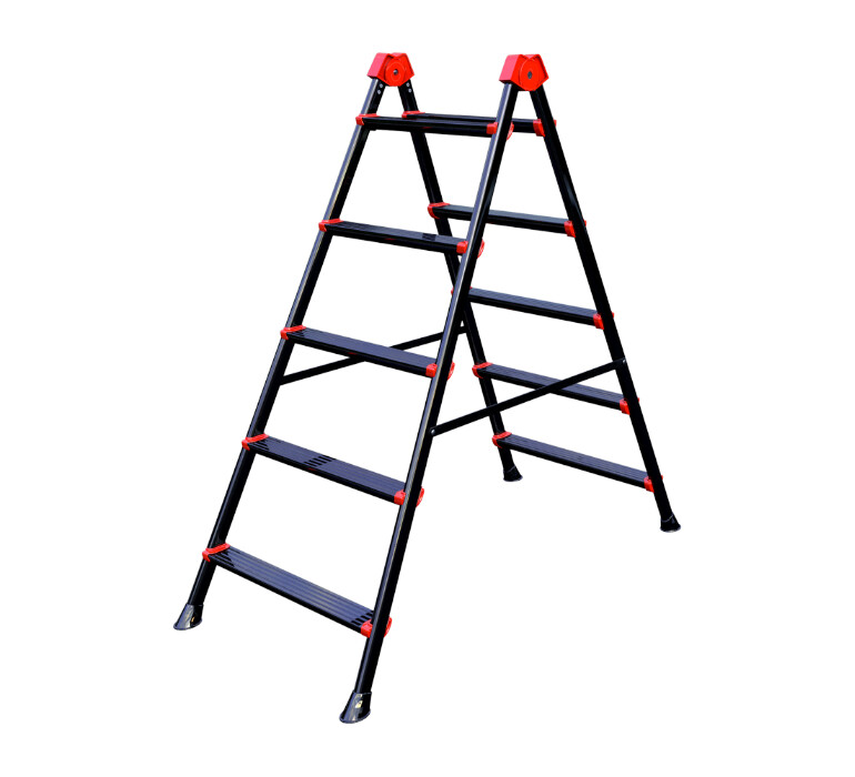 Scara Metalica Dubla - Inaltime Utila 120 cm Numar Trepte [N[trepte] - Numar Trepte] Lungime Tronson 127 cm [6]