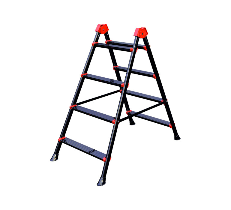 Scara Metalica Dubla - Inaltime Utila 120 cm Numar Trepte [N[trepte] - Numar Trepte] Lungime Tronson 127 cm [3]