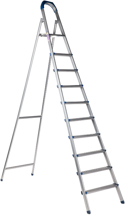 Scari, platforme si schele - Scara Metalica Vopsita Gri - Nr. Trepte 2+P