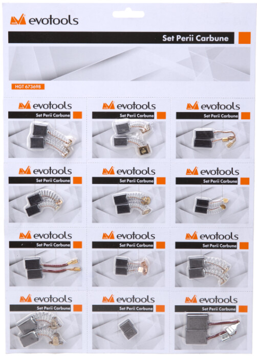 Scule & unelte - Set Perii Colectoare pentru electrice Evotools - 10 Buc