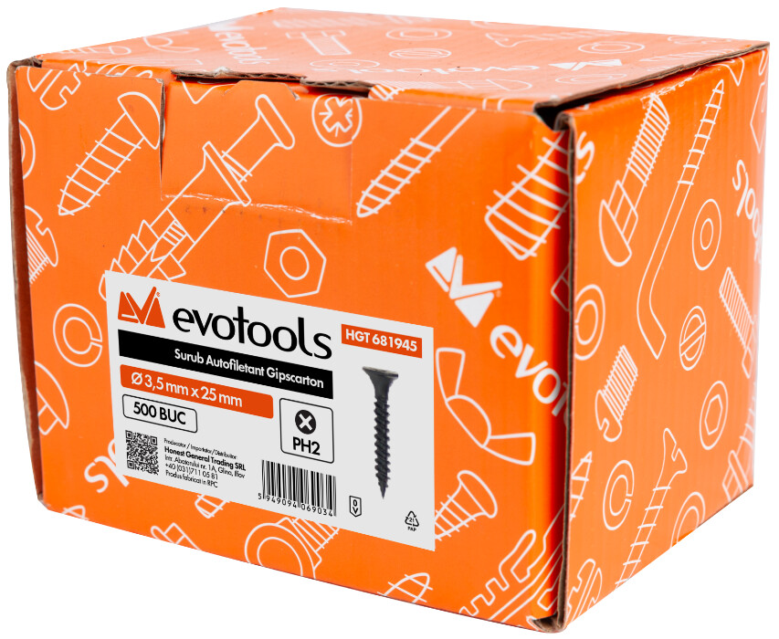Surub Autofiletant Gipscarton EvoTools - 1 Hs1 [2]