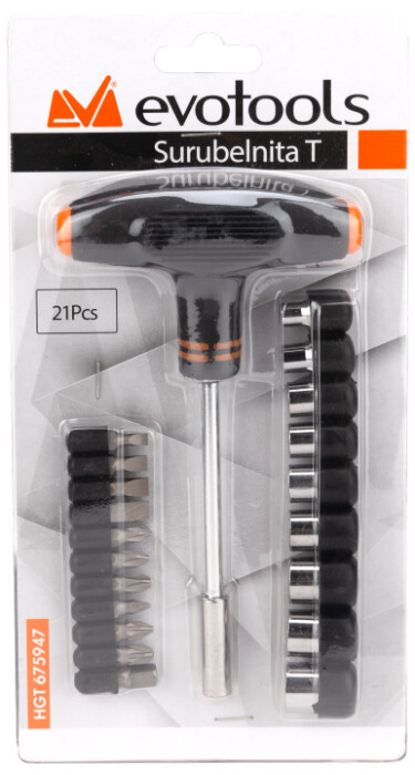 Surubelnita T (21 Piese) EvoTools [1]