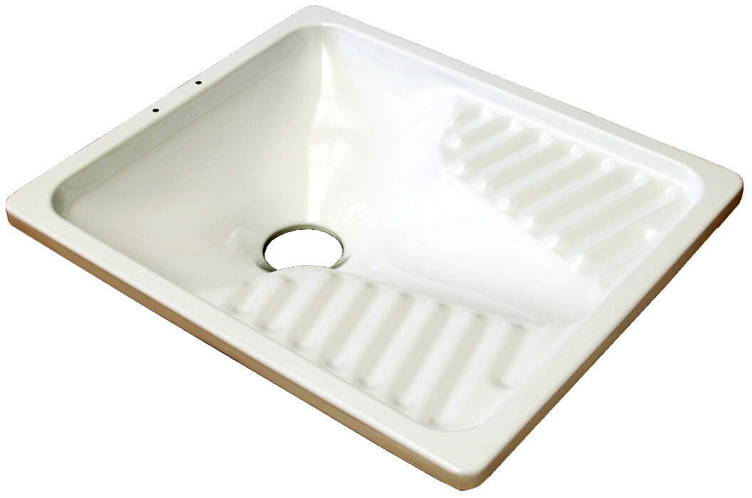 Sanitare - Vas WC Turcesc din Otel Emailat - Lungime vas 650 mm Latime vas 550 mm