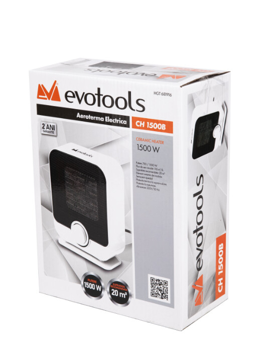 Aeroterma Electrica cu Rezistenta Ceramica EH1500B EvoTools [2]