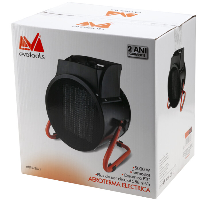Aeroterma Electrica cu Rezistenta Ceramica EH5345 EvoTools [2]