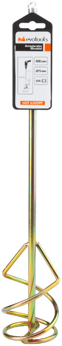 Amestecator Elicoidal SDS Zincat din Otel Rotund - Dimensiuni 400x75 mm Grosime 10 mm [2]