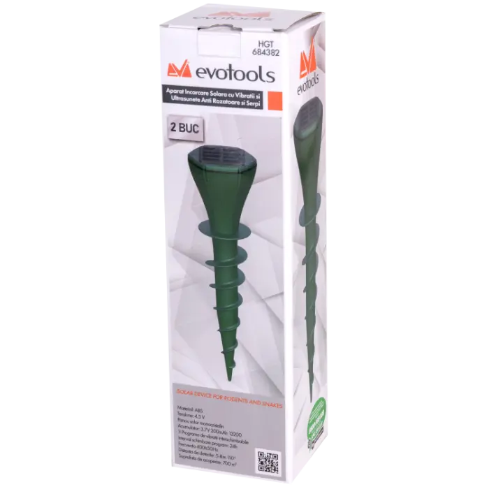 Aparat Incarcare Solara cu Vibratii si Ultrasunete Anti Rozatoare si Serpi EvoTools [2]