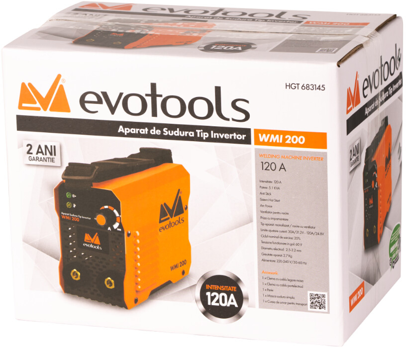Aparat Sudura Tip Invertor WMI200 Evotools [2]