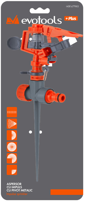 Aspersor cu Impuls, Tija Metalica EvoTools +Plus [2]