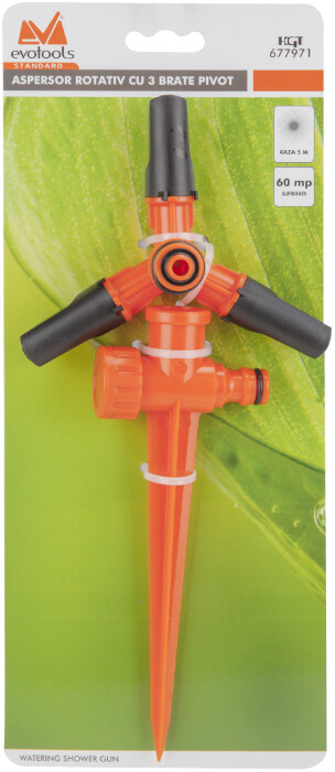 Aspersor Rotativ 3 Brate Pivot EvoTools - 1 Buc [2]