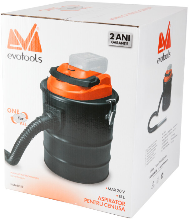 Aspirator pentru Cenusa fara Acumulator si Incarcator MAX 20V ONE EPTO [3]