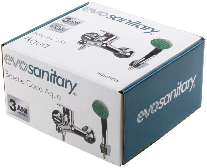 Baterie Aqua Cada - Distanta conexiuni 145 +/- 20 mm Inaltime levier 90 mm Lungime baterie 145 mm [3]