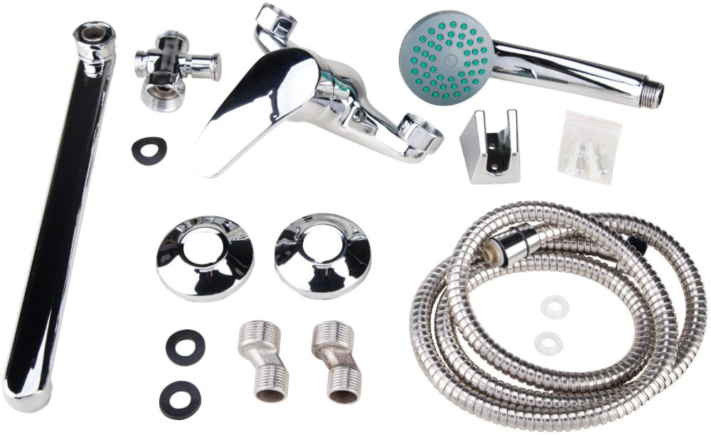 Baterie Aqua Cada Pipa Lunga - Lungime baterie 230 mm Inaltime levier 95 mm Distanta conexiuni 147 +/- 15 mm [3]