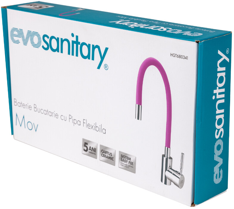 Baterie Bucatarie cu Pipa Flexibila - Suport fixare pipa Nu [33]