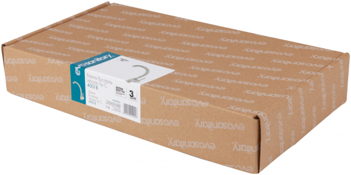 Baterie Bucatarie Lebada Tip C 4001 B - Lungime baterie 220 mm Inaltime baterie 70 mm Inaltime utila 220 mm Inaltime totala 330 mm [2]