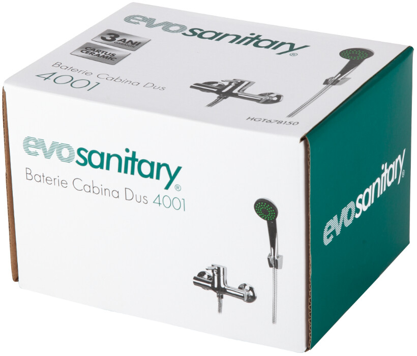 Baterie Cabina Dus 4001 - Lungime baterie 109 mm Inaltime baterie 100 mm Distanta intre conexiuni 145 +/- 20 mm [2]