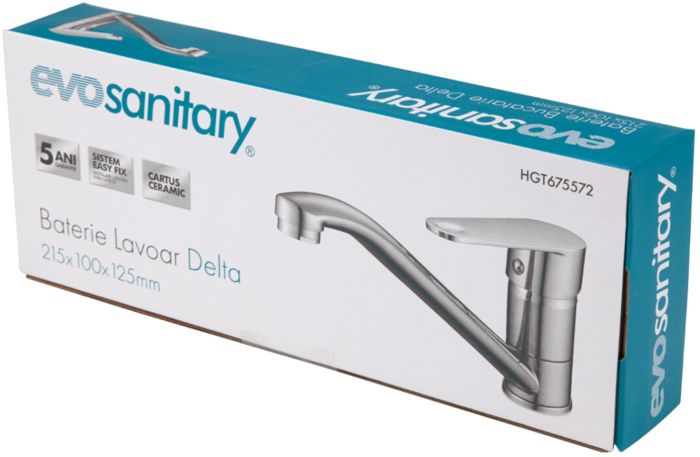 Baterie Delta Bucatarie - Lungime baterie 160 mm Inaltime levier 100 mm Inaltime utila 75 mm [3]