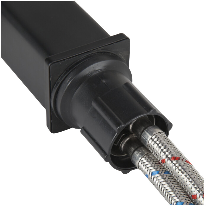 Baterie Lavoar 6001 Negru - Lungime baterie 186 mm Inaltime levier 165 mm Inaltime utila 107 mm [5]