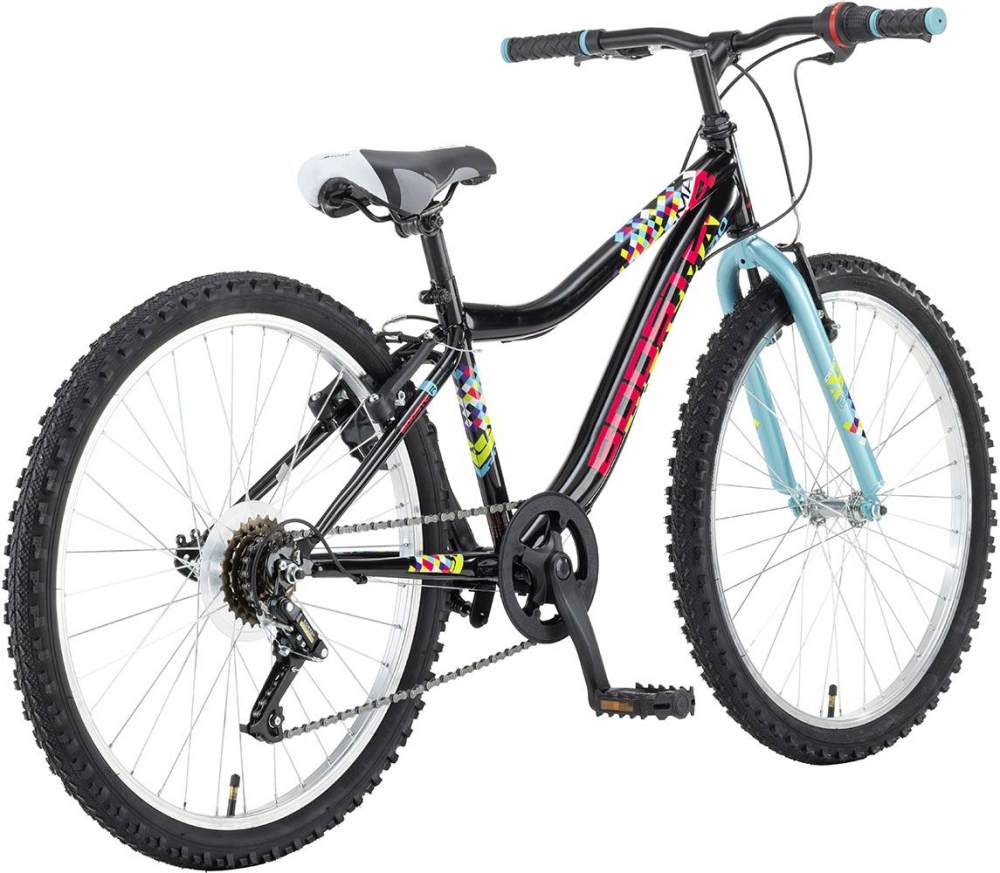 Bicicleta Copii Booster 2023 Plasma - 24 Inch, Negru-Turcoaz [2]