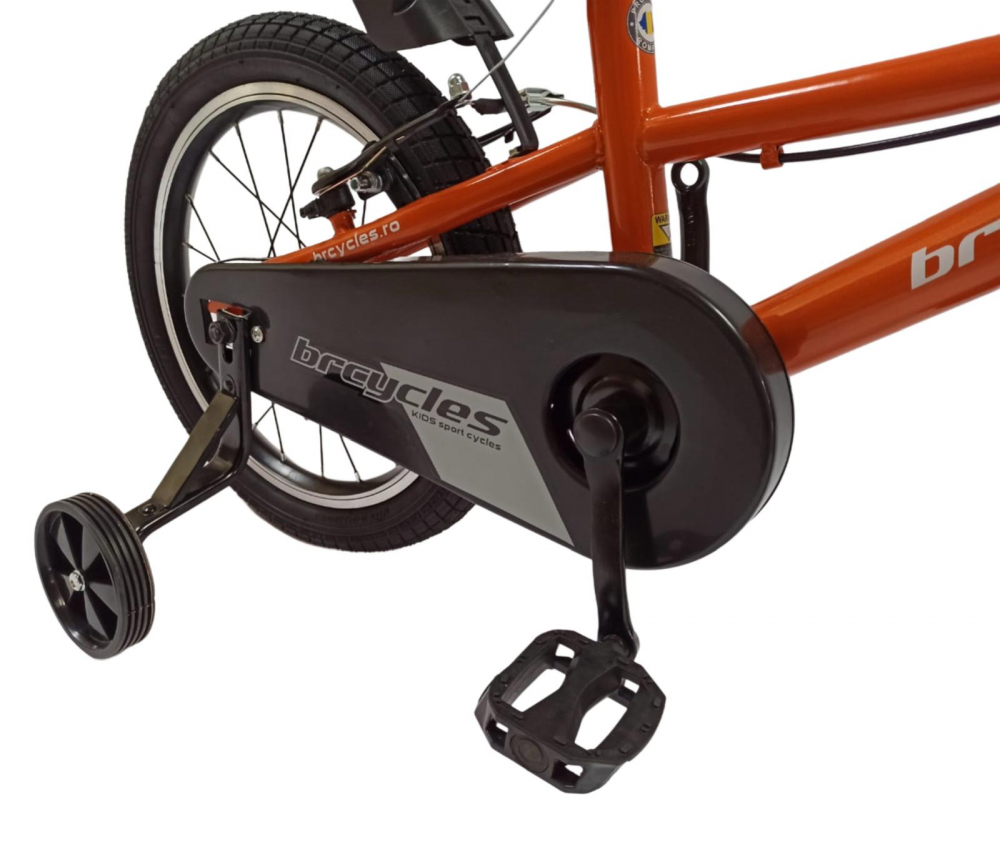Bicicleta Copii BR BR-A1602P 2025 - 16 inch, Portocaliu [3]