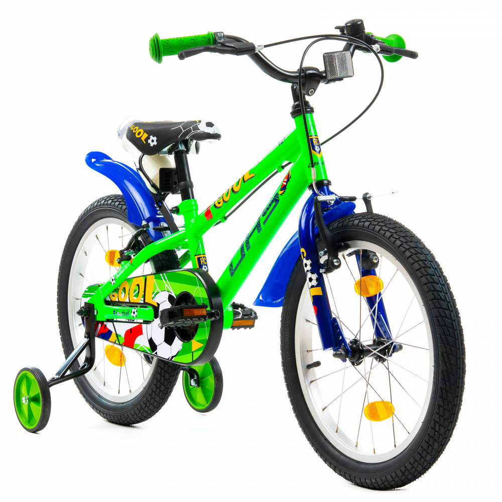 Bicicleta Copii DHS Football - 18 Inch, Verde [3]