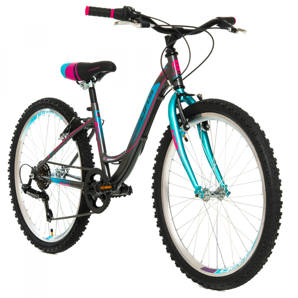Bicicleta Copii DHS Modesty - 24 Inch, Gri [3]