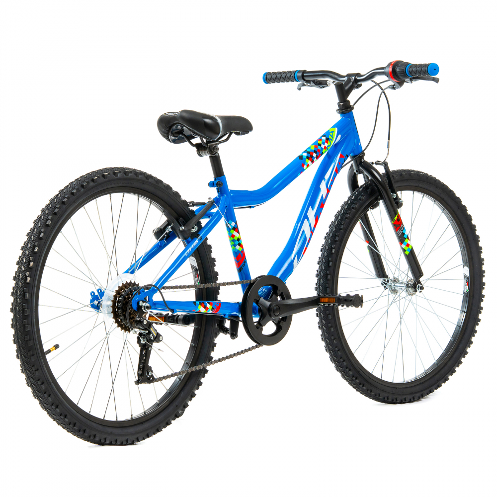 Bicicleta Copii DHS Plasma - 24 Inch, Albastru [3]