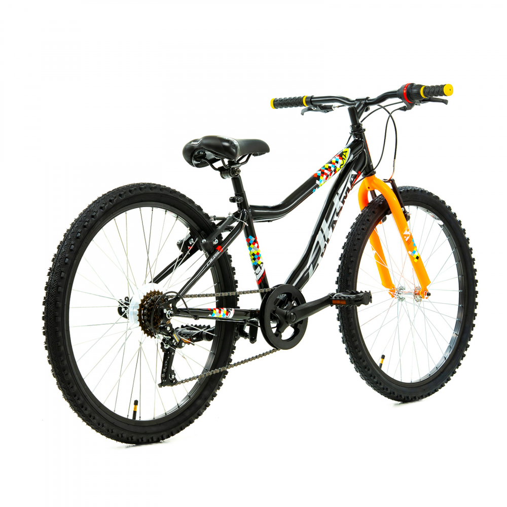 Bicicleta Copii DHS Plasma - 24 Inch, Negru [2]