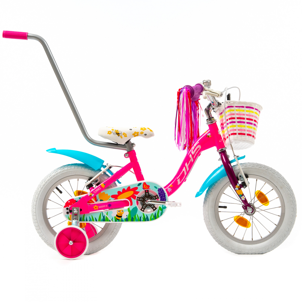 Bicicleta Copii DHS Summer - 14 Inch, Roz [2]