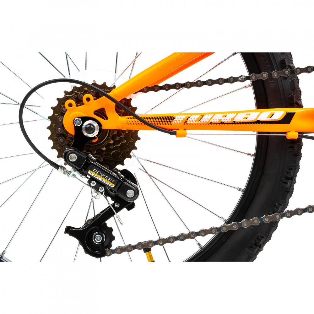Bicicleta Copii DHS Turbo - 20 Inch, Portocaliu [5]