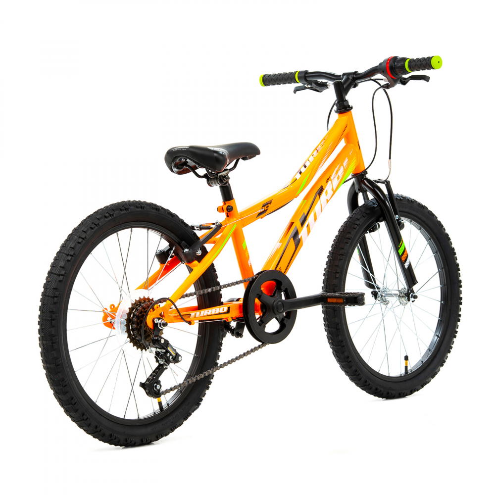 Bicicleta Copii DHS Turbo - 20 Inch, Portocaliu [3]