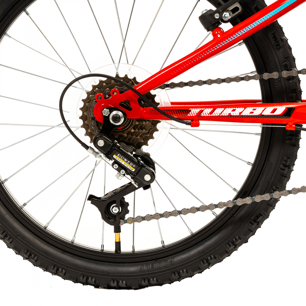 Bicicleta Copii DHS Turbo - 20 Inch, Rosu [4]