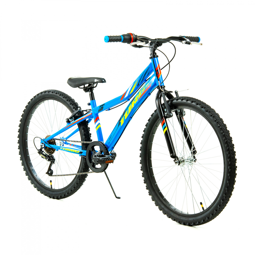 Bicicleta Copii DHS Turbo - 24 Inch, Albastru [2]