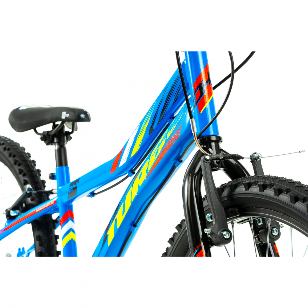 Bicicleta Copii DHS Turbo - 24 Inch, Albastru [5]
