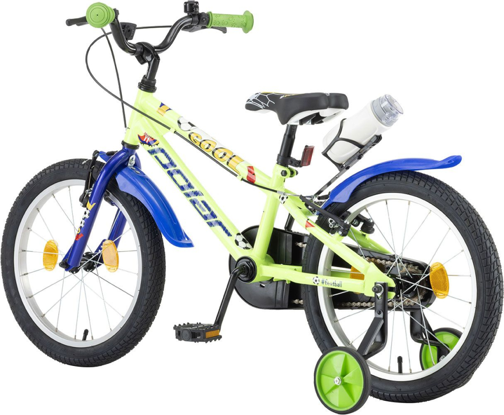 Bicicleta Copii Polar 2024 Football - 18 Inch, Verde-Albastru [3]