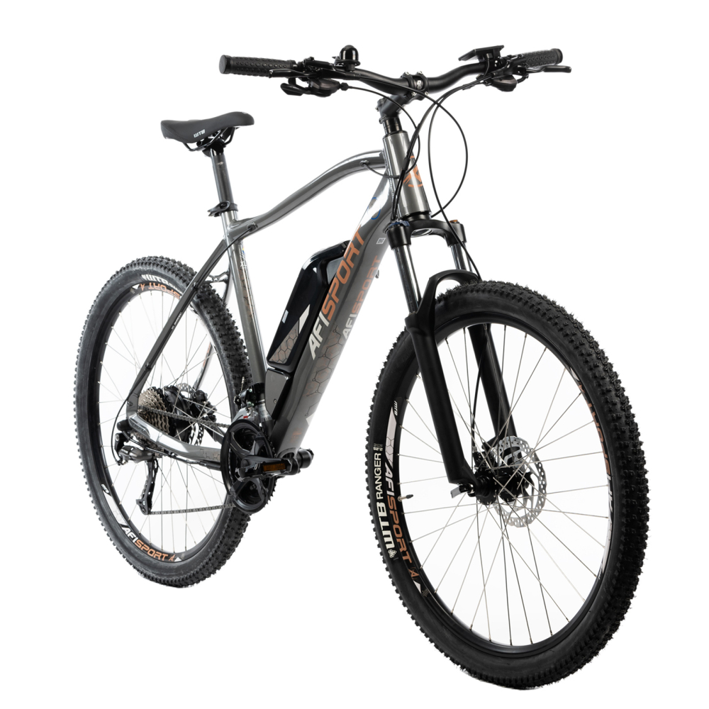Bicicleta Electrica Afisport M17 - 27.5 Inch, L-XL, Gri [2]