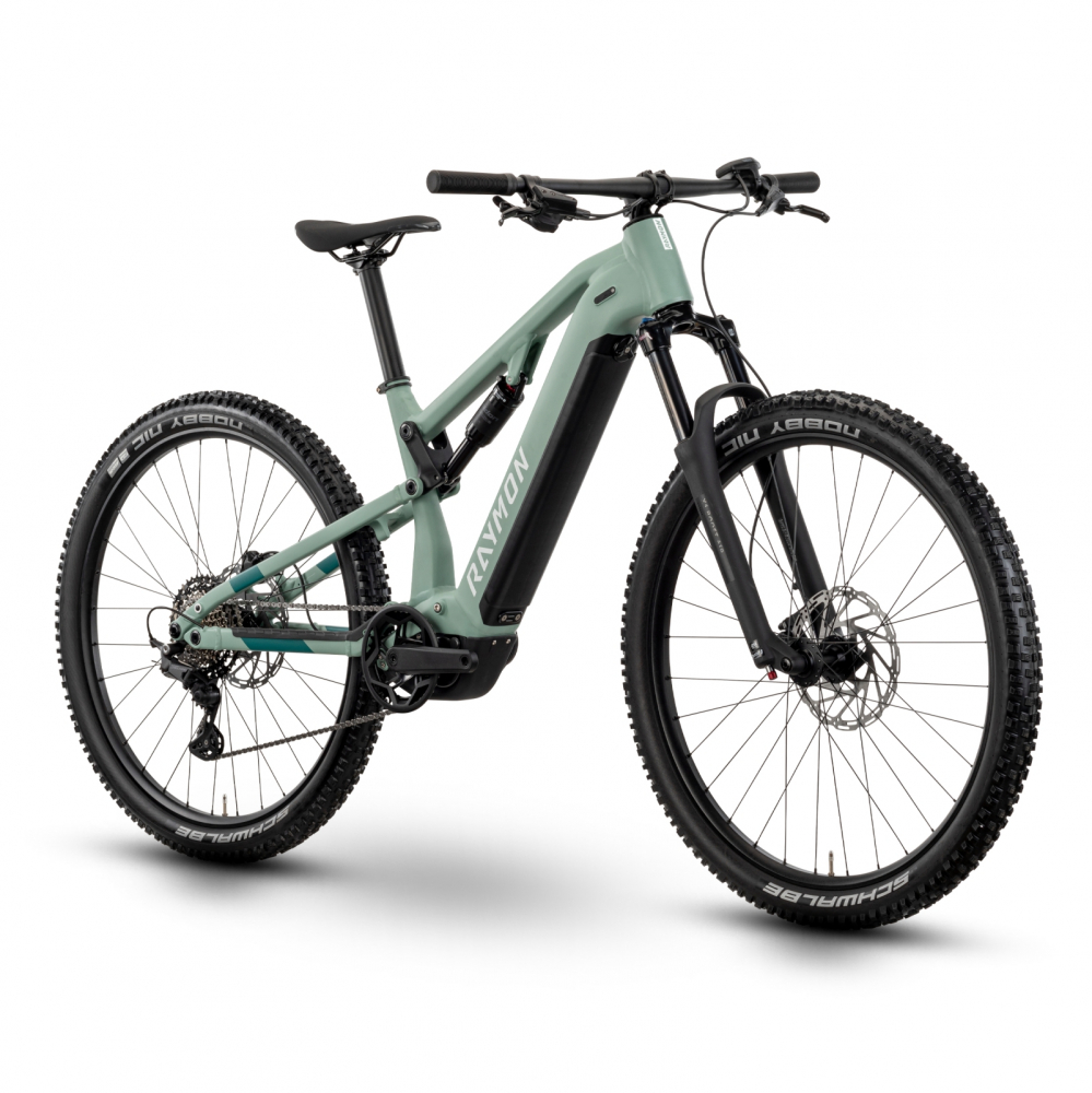 Bicicleta Electrica Raymon Full Suspension Trailray 120 2025 - 29 Inch, L, Verde - Deore LG [2]