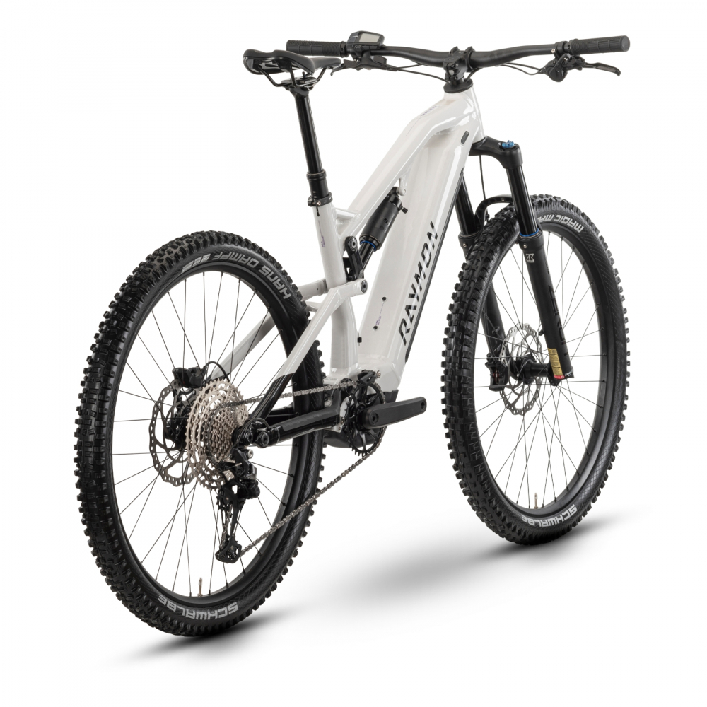Bicicleta Electrica Raymon Full Suspension Trailray 150 2025 - 29 Inch, S, Alb - Deore [3]
