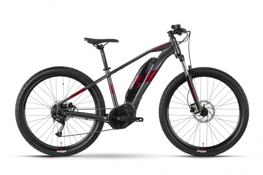 Bicicleta Electrica Raymon HardRay E 3.0 - 27.5 Inch, M, Gri-Rosu [2]