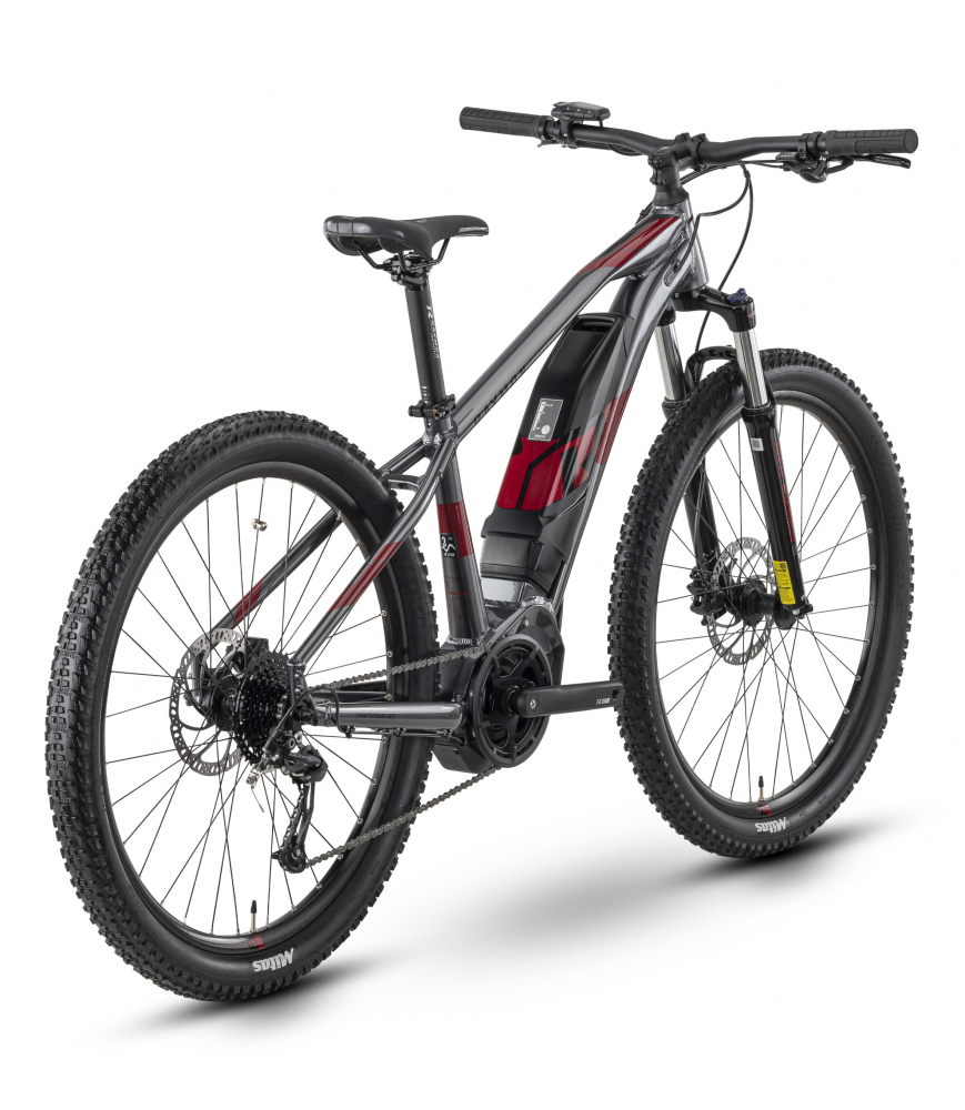 Bicicleta Electrica Raymon HardRay E 3.0 - 27.5 Inch, M, Gri-Rosu [3]
