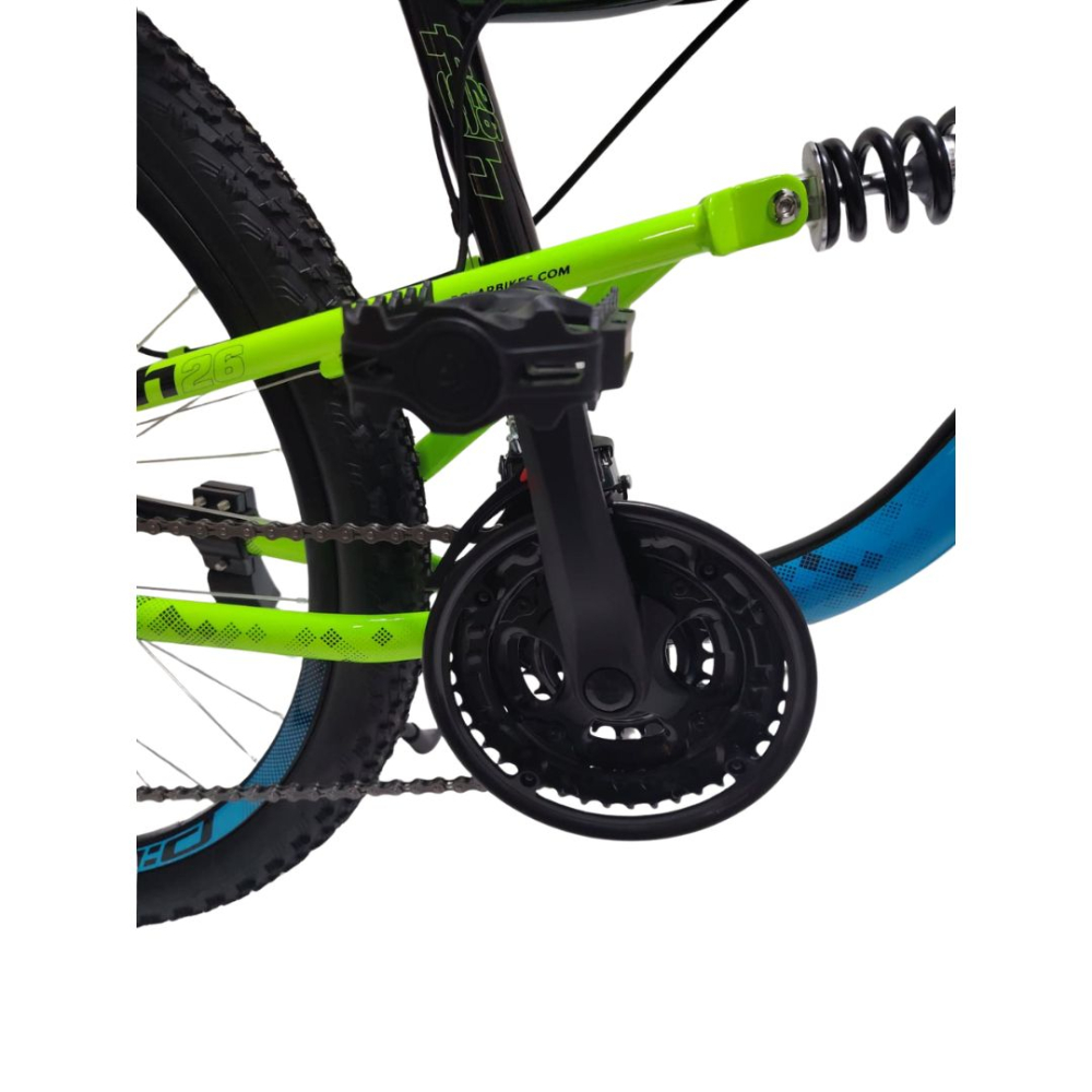Bicicleta Full suspension DHS Flash - 26 Inch, Negru [4]