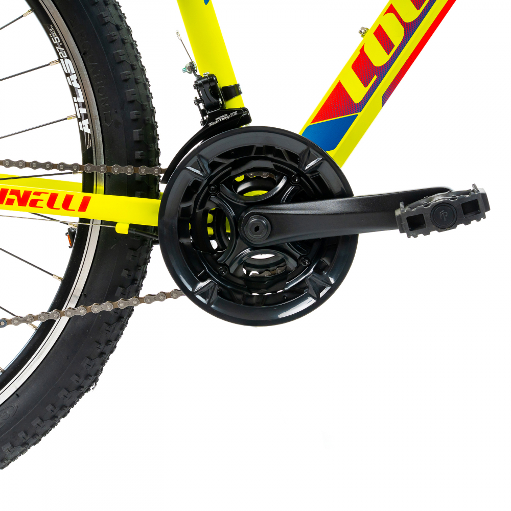 Bicicleta MTB Colinelli COL23, Marimea M, 27.5 inch, Galben, Schimbator Shimano ST-EF500, 21 Viteze, Cadru Aluminiu, Frane V - Brake [4]