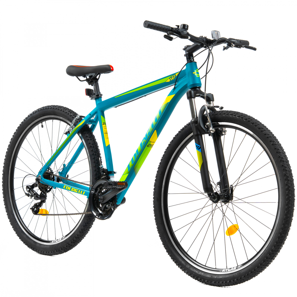 Bicicleta MTB Colinelli COL23, Marimea M, 29 inch, Verde, Schimbator Shimano ST-EF500, 21 Viteze, Cadru Aluminiu, Frane V - Brake [2]